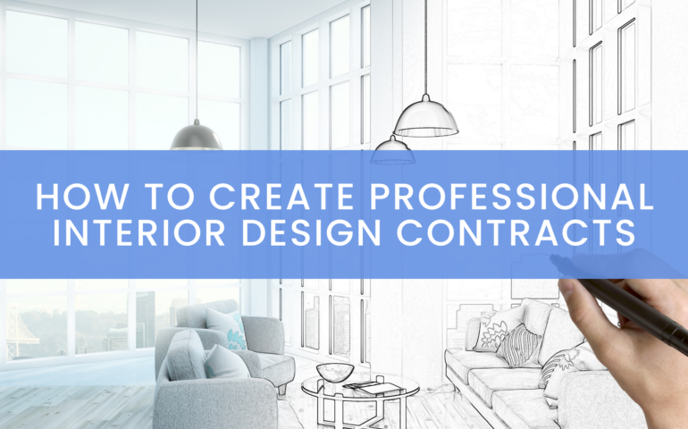How to create professional interior design contracts