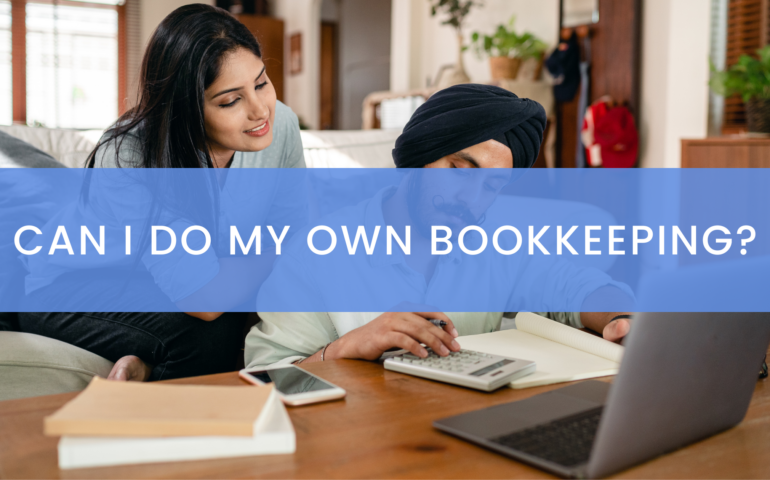 Middle Eastern couple working on their bookkeeping