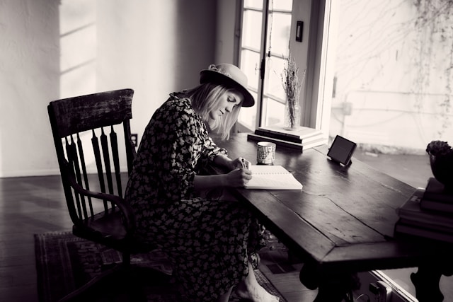 author writing